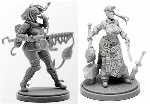 BJYCCAR 1/48 Ancient Female Samurai Warrior Resin Soldier Kit Unbemalt und unmontiert Resin Modell (2 Personen) //D9X8g54 von BJYCCAR