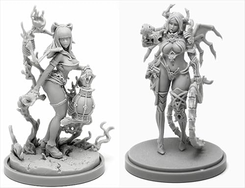 BJYCCAR 1/48 Ancient Female Samurai Warrior Resin Soldier Kit Unbemalt und unmontiert Resin Modell (2 Personen) //D9X8g60 von BJYCCAR
