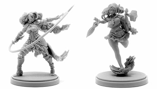 BJYCCAR 1/48 Ancient Female Samurai Warrior Resin Soldier Kit Unbemalt und unmontiert Resin Modell (2 Personen) //D9X8g62 von BJYCCAR