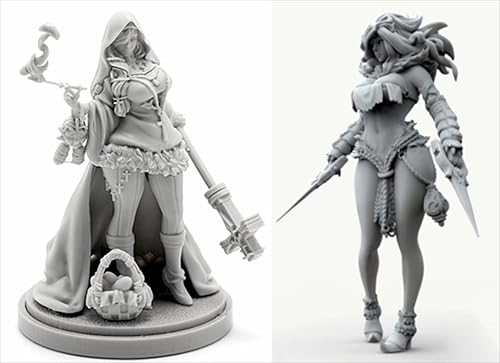 BJYCCAR 1/48 Ancient Female Samurai Warrior Resin Soldier Kit Unbemalt und unmontiert Resin Modell (2 Personen) //D9X8g7 von BJYCCAR