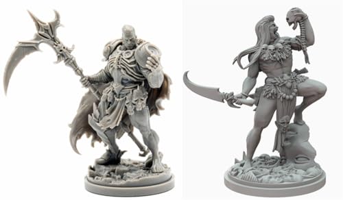 BJYCCAR 1/48 Ancient Samurai Warrior Resin Soldier Kit Unbemaltes und unmontiertes Resinmodell (2 Figuren) //D9X7g19 von BJYCCAR