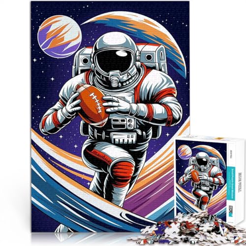 1000 Teenager-Teile-Puzzle American Football Astro Lernspiel-Herausforderungsspielzeug Jedes Stück ist einzigartig – Anspruchsvolles Familienspiel 26x38cm von BKDNNUJR