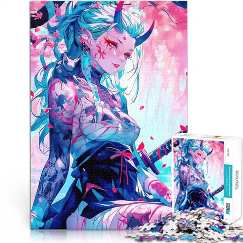 1000 Teenager-Teile-Puzzle Anime Dämonenmädchen mit Schwert Anspruchsvolles Spiel und Familienspaß Geburtstagsgeschenk 50x70cm 1000 Teenager-Teile-Puzzle Anime Dämonenmädchen mit Schwert Anspruchsvolles Spiel und Familienspaß Geburtstagsgeschenk 50x70cm von BKDNNUJR