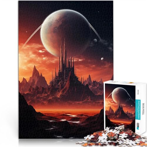 1000 Teenager-Teile-Puzzle Berge und Planeten Familienspiel zum Stressabbau, schwierige Herausforderung tolles Geschenk 26x38cm 1000 Teenager-Teile-Puzzle Berge und Planeten Familienspiel zum Stressabbau, schwierige Herausforderung tolles Geschenk 26x38cm von BKDNNUJR