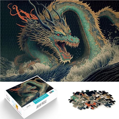 1000 Teenager-Teile-Puzzle Drache in Wellen Helfen Sie dem Gehirn, süchtig machende Spielzeuge zu trainieren, um Geduld zu entwickeln Heimdekoration Spielzeug 26x38cm 1000 Teenager-Teile-Puzzle Drache in Wellen Helfen Sie dem Gehirn, süchtig machende Spielzeuge zu trainieren, um Geduld zu entwickeln Heimdekoration Spielzeug 26x38cm von BKDNNUJR