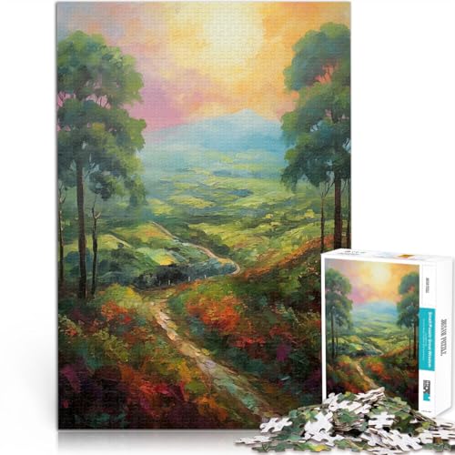 1000 Teenager-Teile-Puzzle Landweg bei Sonnenuntergang Anspruchsvolles Spiel und Familienspaß Lernspiel für Geburtstag, Weihnachten 50x70cm 1000 Teenager-Teile-Puzzle Landweg bei Sonnenuntergang Anspruchsvolles Spiel und Familienspaß Lernspiel für Geburtstag, Weihnachten 50x70cm von BKDNNUJR