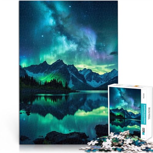 1000 Teenager-Teile-Puzzle Nachtansicht der Berge Anspruchsvolles Spiel und Familienspaß Einzigartige Geburtstags- und Geschenkideen 26x38cm 1000 Teenager-Teile-Puzzle Nachtansicht der Berge Anspruchsvolles Spiel und Familienspaß Einzigartige Geburtstags- und Geschenkideen 26x38cm von BKDNNUJR