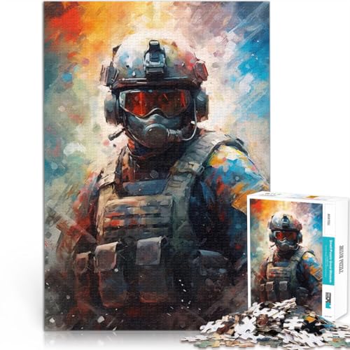 1000 Teenager-Teile-Puzzle Schmerzen eines Soldaten der Spezialeinheit Intellektuelles Spiel Einzigartige Wohndekoration und Geschenke 26x38cm 1000 Teenager-Teile-Puzzle Schmerzen eines Soldaten der Spezialeinheit Intellektuelles Spiel Einzigartige Wohndekoration und Geschenke 26x38cm von BKDNNUJR