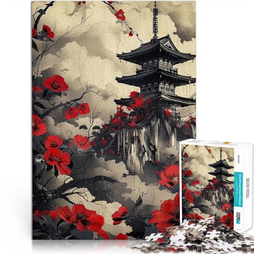 1000 Teenager-Teile-Puzzle japanische Landschaft Spielzeug-Intellektuelles Spiel denn eignet ganze Familie 50x70cm von BKDNNUJR