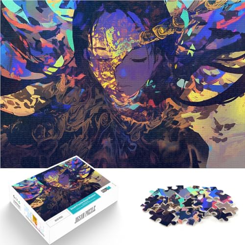 1000-Teile-Puzzle für Erwachsene Abstraktes Anime-Porträt Lernspielzeug für die ganze Familie Die Liebe zwischen Paaren stärken 50x70cm von BKDNNUJR