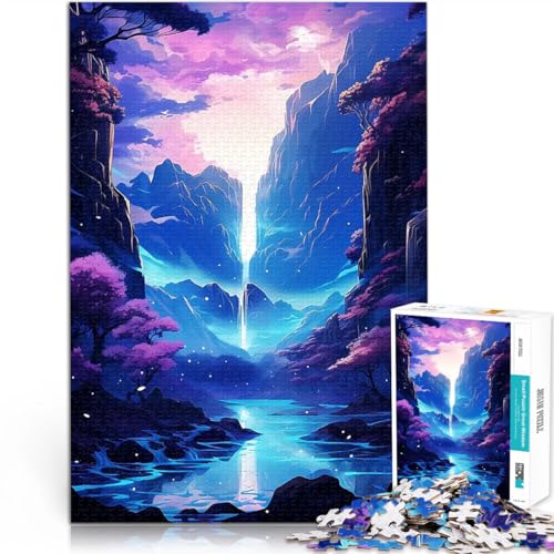 1000-Teile-Puzzle für Erwachsene Cherry Dreams Neon Peaks Spielzeug-Intellektuelles Spiel Tolle Geschenke und Spielzeuge 50x70cm 1000-Teile-Puzzle für Erwachsene Cherry Dreams Neon Peaks Spielzeug-Intellektuelles Spiel Tolle Geschenke und Spielzeuge 50x70cm von BKDNNUJR