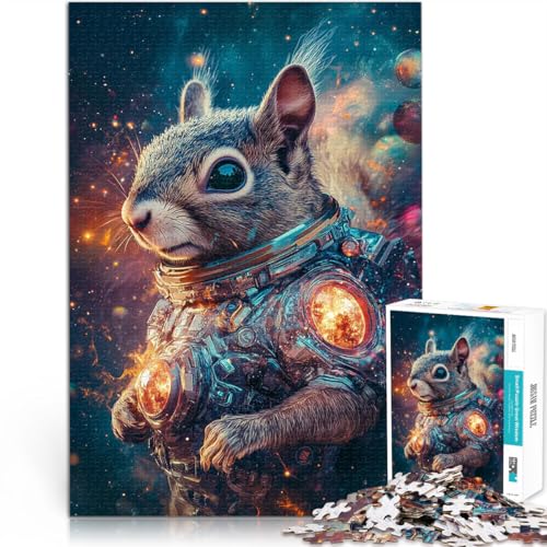 1000-Teile-Puzzle für Erwachsene Eichhörnchen-Astronaut Herausforderndes Spielspielzeug Tolle Geschenke und Spielzeuge 50x70cm 1000-Teile-Puzzle für Erwachsene Eichhörnchen-Astronaut Herausforderndes Spielspielzeug Tolle Geschenke und Spielzeuge 50x70cm von BKDNNUJR