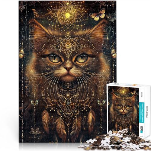 1000-Teile-Puzzle für Erwachsene Fantasy Magic Perserkatze für Lernspiel-Herausforderungsspielzeug Geburtstagsgeschenk 50x70cm 1000-Teile-Puzzle für Erwachsene Fantasy Magic Perserkatze für Lernspiel-Herausforderungsspielzeug Geburtstagsgeschenk 50x70cm von BKDNNUJR