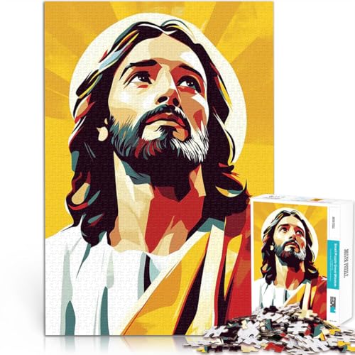 1000-Teile-Puzzle für Erwachsene Jesus Christus Porträt Dekomprimierendes intellektuelles Lernspielzeug Für Paare geeignet 26x38cm 1000-Teile-Puzzle für Erwachsene Jesus Christus Porträt Dekomprimierendes intellektuelles Lernspielzeug Für Paare geeignet 26x38cm von BKDNNUJR