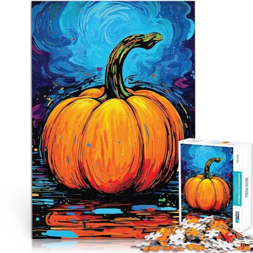 1000-Teile-Puzzle für Erwachsene Kürbiskunst Halloween Spielspielzeug einzigartiges Herausforderungsspiel 26x38cm 1000-Teile-Puzzle für Erwachsene Kürbiskunst Halloween Spielspielzeug einzigartiges Herausforderungsspiel 26x38cm von BKDNNUJR