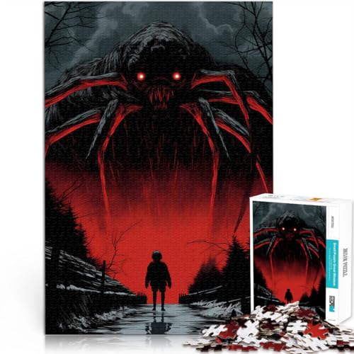 1000-Teile-Puzzle für Erwachsene Riesige schreckliche Spinne Spielzeug-Intellektuelles Spiel Tolle Geschenke und Spielzeuge 50x70cm von BKDNNUJR