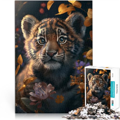 1000-Teile-Puzzle für Erwachsene Süßes kleines Tigerjunges Anspruchsvoll, Aber lustig und humorvoll Geburtstagsgeschenk 26x38cm 1000-Teile-Puzzle für Erwachsene Süßes kleines Tigerjunges Anspruchsvoll, Aber lustig und humorvoll Geburtstagsgeschenk 26x38cm von BKDNNUJR