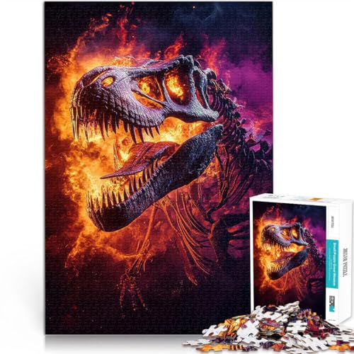 1000-Teile-Puzzle für Erwachsene Tyrannosaurus Rex-Skelett Spielzeug-Intellektuelles Spiel Lernspiel für Geburtstag, Weihnachten 26x38cm 1000-Teile-Puzzle für Erwachsene Tyrannosaurus Rex-Skelett Spielzeug-Intellektuelles Spiel Lernspiel für Geburtstag, Weihnachten 26x38cm von BKDNNUJR