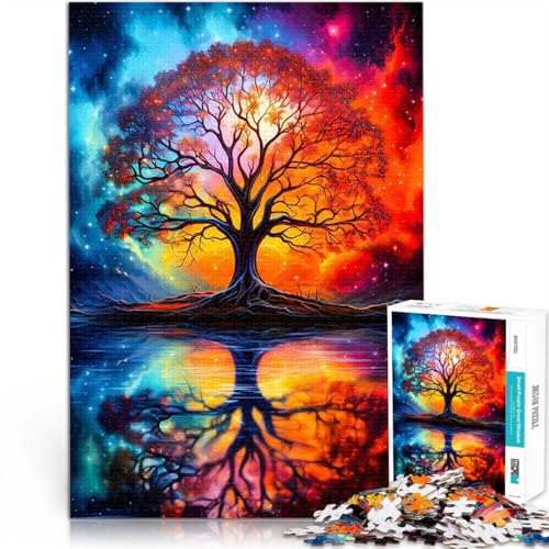 1000-Teile-Puzzle für Erwachsene Weltraum-Fantasielandschaft Stressabbau – Staycation – Zeit totschlagen Eltern-Kind-Interaktion 26x38cm von BKDNNUJR