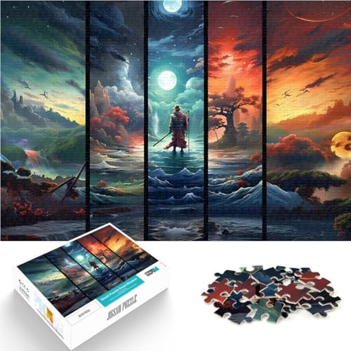 1000-Teile-Puzzle für Erwachsene japanische Kirschblüte Lernspielzeug für die ganze Familie Wunschliste mit dem Weihnachtsmann 50x70cm von BKDNNUJR