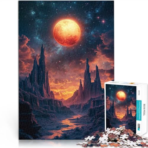 1000-Teile-Puzzle für Teenager Alien Canyon Sonnenuntergang Dekomprimierendes intellektuelles Lernspielzeug Tolles Geschenk für Spiele 26x38cm 1000-Teile-Puzzle für Teenager Alien Canyon Sonnenuntergang Dekomprimierendes intellektuelles Lernspielzeug Tolles Geschenk für Spiele 26x38cm von BKDNNUJR