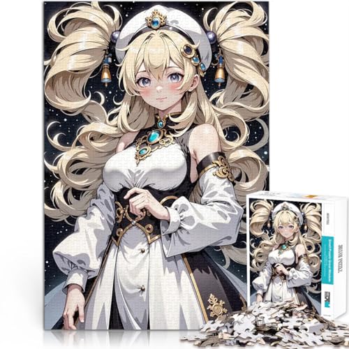 1000-Teile-Puzzle für Teenager Anime-Mädchen mit blonden Haaren Lernspiele Heimdekoration Geeignet für die Schreibtischdekoration 50x70cm 1000-Teile-Puzzle für Teenager Anime-Mädchen mit blonden Haaren Lernspiele Heimdekoration Geeignet für die Schreibtischdekoration 50x70cm von BKDNNUJR