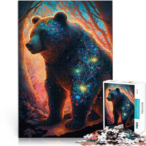 1000-Teile-Puzzle für Teenager Bärengalaxie Familienspiel zum Stressabbau, schwierige Herausforderung Tolles Geschenk für Spiele 50x70cm von BKDNNUJR