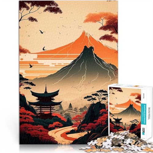 1000-Teile-Puzzle für Teenager Berg Fuji Japan Gehirnintelligenz-Herausforderung süchtig machendes Spielzeug Wohnkunstdekor 26x38cm 1000-Teile-Puzzle für Teenager Berg Fuji Japan Gehirnintelligenz-Herausforderung süchtig machendes Spielzeug Wohnkunstdekor 26x38cm von BKDNNUJR