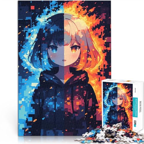 1000-Teile-Puzzle für Teenager Feuer gegen EIS Gehirnintelligenz-Herausforderung süchtig machendes Spielzeug Heimdekoration Spielzeug 26x38cm 1000-Teile-Puzzle für Teenager Feuer gegen EIS Gehirnintelligenz-Herausforderung süchtig machendes Spielzeug Heimdekoration Spielzeug 26x38cm von BKDNNUJR