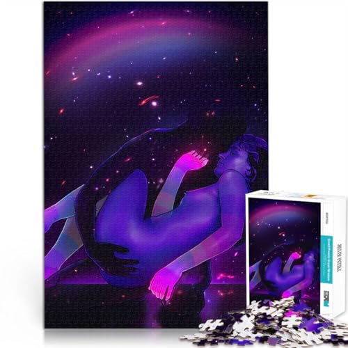1000-Teile-Puzzle für Teenager Kosmische Liebhaber 5 für Lernspiel-Herausforderungsspielzeug Lernspiel für Geburtstag, Weihnachten 26x38cm von BKDNNUJR