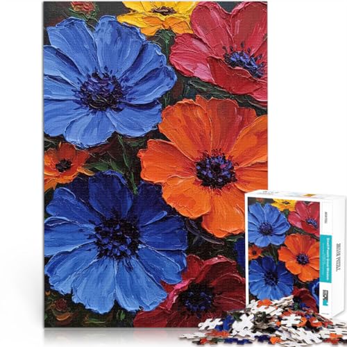 1000-Teile-Puzzle für Teenager Lebendiger Blumenstrauß Lernspielzeug für die ganze Familie Tolle Geschenke und Spielzeuge 50x70cm von BKDNNUJR