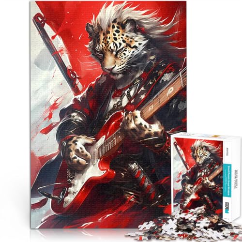 1000-Teile-Puzzle für Teenager Leopard Elektrische Eleganz Spielzeug Lernspiele Stressabbau Geeignet für die Schreibtischdekoration 50x70cm 1000-Teile-Puzzle für Teenager Leopard Elektrische Eleganz Spielzeug Lernspiele Stressabbau Geeignet für die Schreibtischdekoration 50x70cm von BKDNNUJR