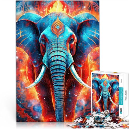 1000-Teile-Puzzle für Teenager Mystischer Neonelefant Geschenke zum Suchbegriff: Herausfordernde Spiele Wichtelgeschenke 26x38cm 1000-Teile-Puzzle für Teenager Mystischer Neonelefant Geschenke zum Suchbegriff: Herausfordernde Spiele Wichtelgeschenke 26x38cm von BKDNNUJR