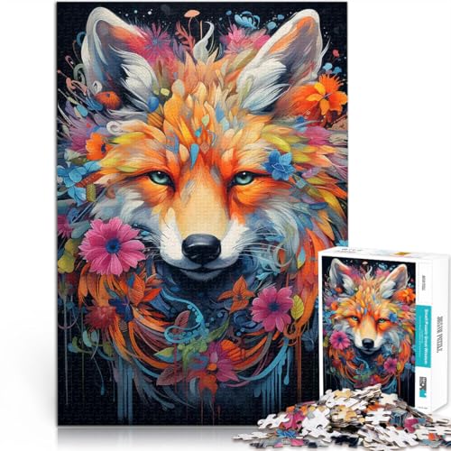 1000-Teile-Puzzle für Teenager Rotfuchs Porträt Abstrakt für Lernspiel-Herausforderungsspielzeug Tolles Geschenk für Spiele 50x70cm 1000-Teile-Puzzle für Teenager Rotfuchs Porträt Abstrakt für Lernspiel-Herausforderungsspielzeug Tolles Geschenk für Spiele 50x70cm von BKDNNUJR
