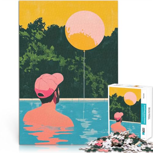 1000-Teile-Puzzle für Teenager Schwebende Gedanken Anspruchsvolles Spiel und Familienspaß Einzigartige Wohndekoration und Geschenke 26x38cm von BKDNNUJR