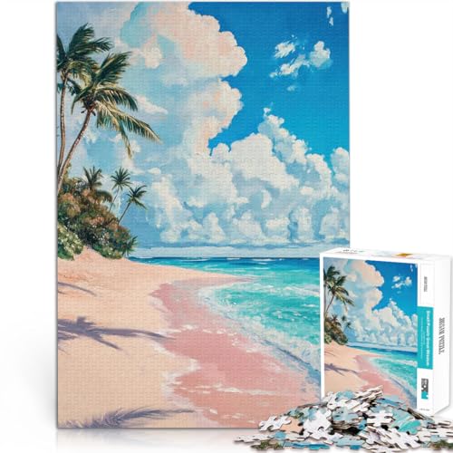 1000-Teile-Puzzle für Teenager Tropisches Strandgemälde Spielzeug Lernspiele Stressabbau Geeignet für die Schreibtischdekoration 26x38cm 1000-Teile-Puzzle für Teenager Tropisches Strandgemälde Spielzeug Lernspiele Stressabbau Geeignet für die Schreibtischdekoration 26x38cm von BKDNNUJR