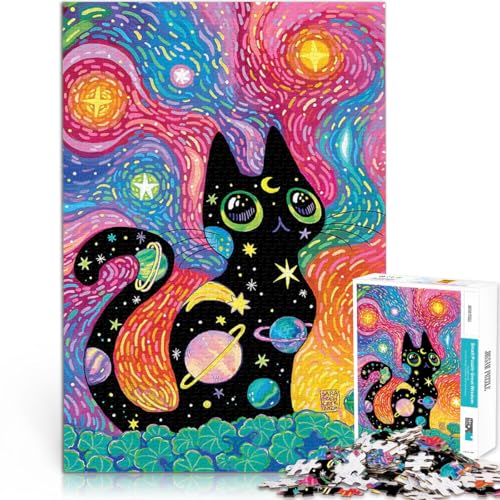 1000-Teile-Puzzle für Teenager Verloren in den Sternen für Lernspiel-Herausforderungsspielzeug Tolle Geschenke und Spielzeuge 26x38cm von BKDNNUJR