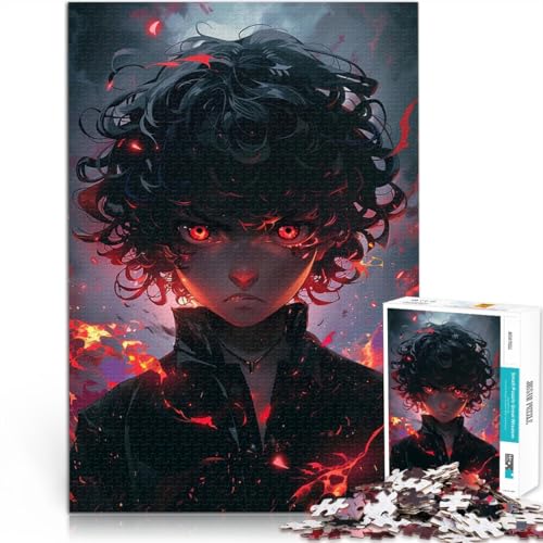 1000-Teile-Puzzle für Teenager Wütender Anime-Junge Lernspiel-Herausforderungsspielzeug Lernspiel für Geburtstag, Weihnachten 26x38cm von BKDNNUJR