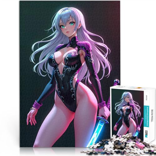 1000-teilige Puzzles für Erwachsene Anime Kriegerin Katana Frau Denkspiel denn eignet ganze Familie 50x70cm 1000-teilige Puzzles für Erwachsene Anime Kriegerin Katana Frau Denkspiel denn eignet ganze Familie 50x70cm von BKDNNUJR