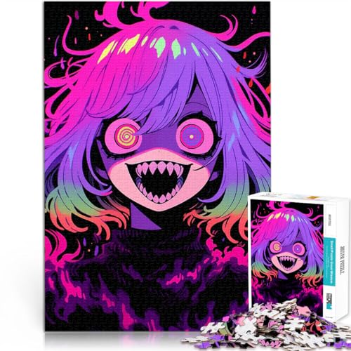 1000-teilige Puzzles für Erwachsene Anime-Monstermädchen Geschenke zum Suchbegriff: Herausfordernde Spiele Wichtelgeschenke 26x38cm von BKDNNUJR