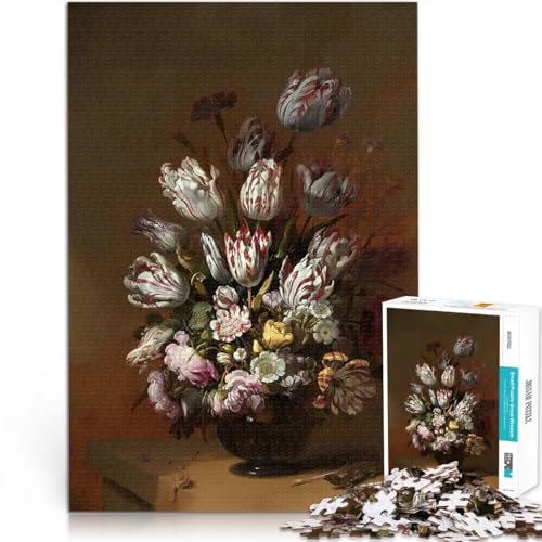 1000-teilige Puzzles für Erwachsene Blumenstillleben für Lernspiel-Herausforderungsspielzeug Tolle Geschenke und Spielzeuge 50x70cm 1000-teilige Puzzles für Erwachsene Blumenstillleben für Lernspiel-Herausforderungsspielzeug Tolle Geschenke und Spielzeuge 50x70cm von BKDNNUJR