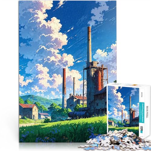 1000-teilige Puzzles für Erwachsene Fabrik unter blauem Himmel Anime Denkspiel denn eignet ganze Familie 26x38cm 1000-teilige Puzzles für Erwachsene Fabrik unter blauem Himmel Anime Denkspiel denn eignet ganze Familie 26x38cm von BKDNNUJR