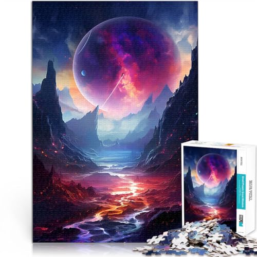 1000-teilige Puzzles für Erwachsene Galaxie Planet Landschaft Spielzeug Lernspiele Stressabbau Tolle Geschenke und Spielzeuge 26x38cm 1000-teilige Puzzles für Erwachsene Galaxie Planet Landschaft Spielzeug Lernspiele Stressabbau Tolle Geschenke und Spielzeuge 26x38cm von BKDNNUJR