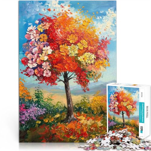 1000-teilige Puzzles für Erwachsene Herbst-Ölgemälde Geschenke zum Suchbegriff: Herausfordernde Spiele Tolles Geschenk für Spiele 50x70cm von BKDNNUJR