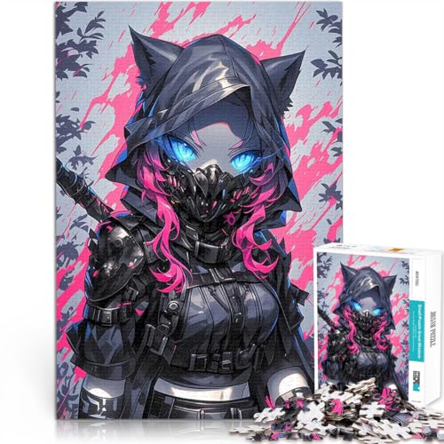 1000-teilige Puzzles für Erwachsene Katzenmädchen Ninja Spielzeug-Intellektuelles Spiel Lernspiel für Geburtstag, Weihnachten 26x38cm 1000-teilige Puzzles für Erwachsene Katzenmädchen Ninja Spielzeug-Intellektuelles Spiel Lernspiel für Geburtstag, Weihnachten 26x38cm von BKDNNUJR