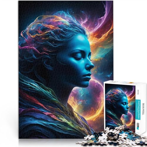 1000-teilige Puzzles für Erwachsene Kosmische Frau Pädagogisches Spielzeug zum Stressabbau Geeignet für die Schreibtischdekoration 50x70cm 1000-teilige Puzzles für Erwachsene Kosmische Frau Pädagogisches Spielzeug zum Stressabbau Geeignet für die Schreibtischdekoration 50x70cm von BKDNNUJR