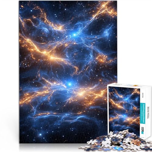 1000-teilige Puzzles für Erwachsene Kosmischer Nebel Pädagogisches Spielzeug zum Stressabbau Geeignet für die Schreibtischdekoration 26x38cm von BKDNNUJR