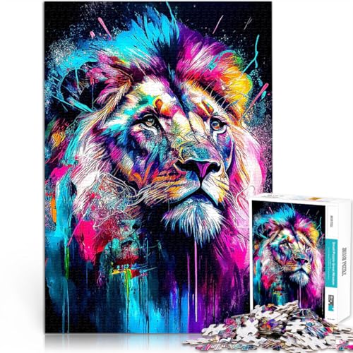 1000-teilige Puzzles für Erwachsene Löwe Gehirnintelligenz-Herausforderung süchtig machendes Spielzeug Geburtstagsgeschenk, Geschenke 50x70cm 1000-teilige Puzzles für Erwachsene Löwe Gehirnintelligenz-Herausforderung süchtig machendes Spielzeug Geburtstagsgeschenk, Geschenke 50x70cm von BKDNNUJR