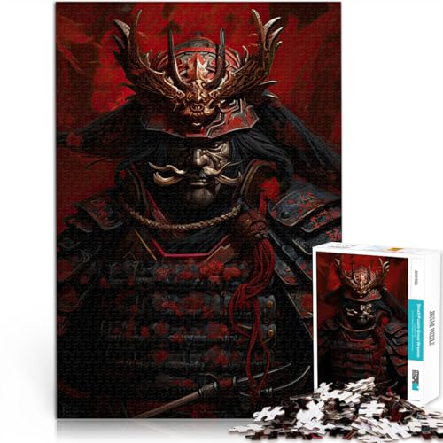 1000-teilige Puzzles für Erwachsene Samurai Gehirnintelligenz-Herausforderung süchtig machendes Spielzeug Heimdekoration Spielzeug 50x70cm von BKDNNUJR