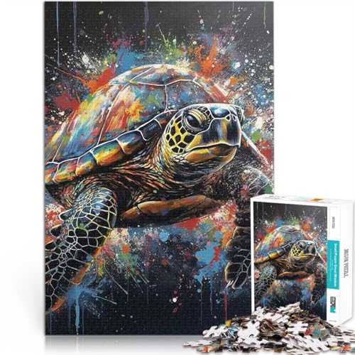 1000-teilige Puzzles für Erwachsene Schildkrötenmalerei Anspruchsvolles Spiel und Familienspaß Die Liebe zwischen Paaren stärken 50x70cm 1000-teilige Puzzles für Erwachsene Schildkrötenmalerei Anspruchsvolles Spiel und Familienspaß Die Liebe zwischen Paaren stärken 50x70cm von BKDNNUJR